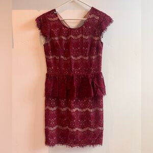 Maeve Red Lace Dress
